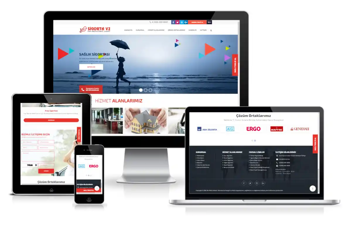 Sigorta & Acente V1 (Çoklu Dil Modüllü) ait görsel